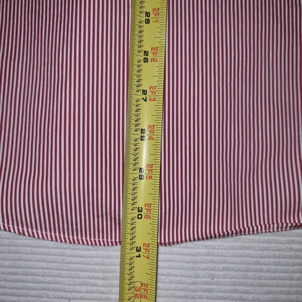 Polo Ralph Lauren Regent Custom Fit Stripe Button Down Shirt Red White Men's... - Picture 6 of 8